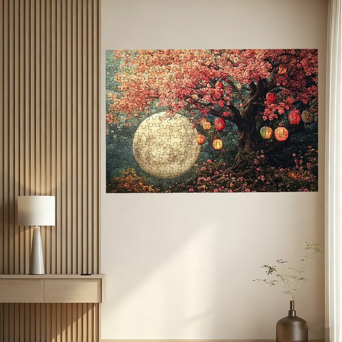 Puzzle 3000 sztuk kwiat, drewniane puzzle księżyc, klasyczne wyzwanie puzzle dla całej rodziny, zabawki puzzle litery na plecach, oryginalne prezenty dla mężczyzn dekoracja -2135