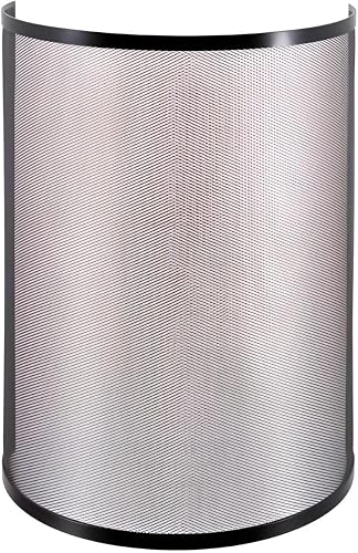 Amagabeli Pare-étincelles fer forgé sommet en arche 100 x 77 cm