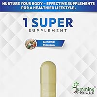 Vista 8 de Citrato de potasio 800 mg (306 mg de potasio elemental) – electrolitos y apoyo para el equilibrio del pH – vegano, sin OMG – 150 cápsulas