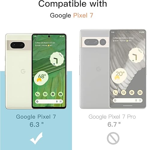 Miniatura 3 de JETech Protector de pantalla para Google Pixel 7 con protector de lente de cámara, herramienta de fácil instalación, película de vidrio templado,