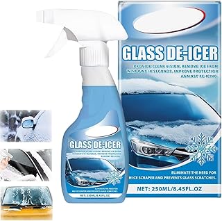 De - Icer for Car Windshield Defroster, Window Snow Spray, Deicing Spray, De-Icer Spray, Ice Remover Melting Spray Winter Car Essentials,Winter Car Essentials, Fast Ice & Snow Melting Spray 250ml