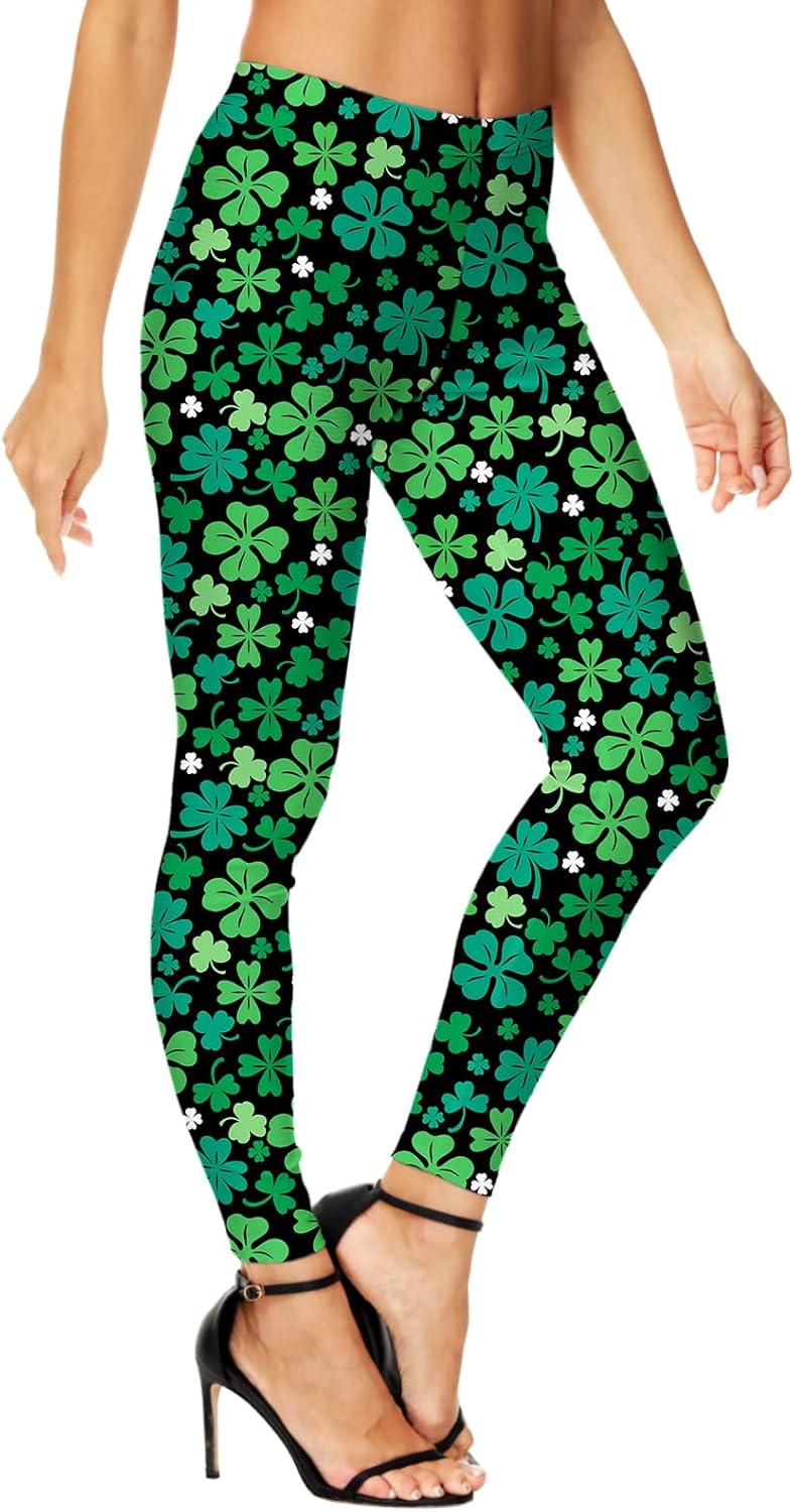 Deerose Women Valentines Leggings Mardi Gras High Waist Legging - Image 2
