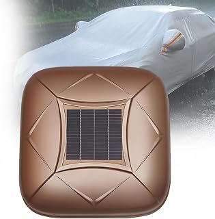 Automatic Solar Car Cover, Portable Retractable Sunshade, One-Key Open/Close, with Anti-Theft Alarm System Heat Insulation and Temperature Retention, for Sedans Sports Cars Suvs(Gold,YL)