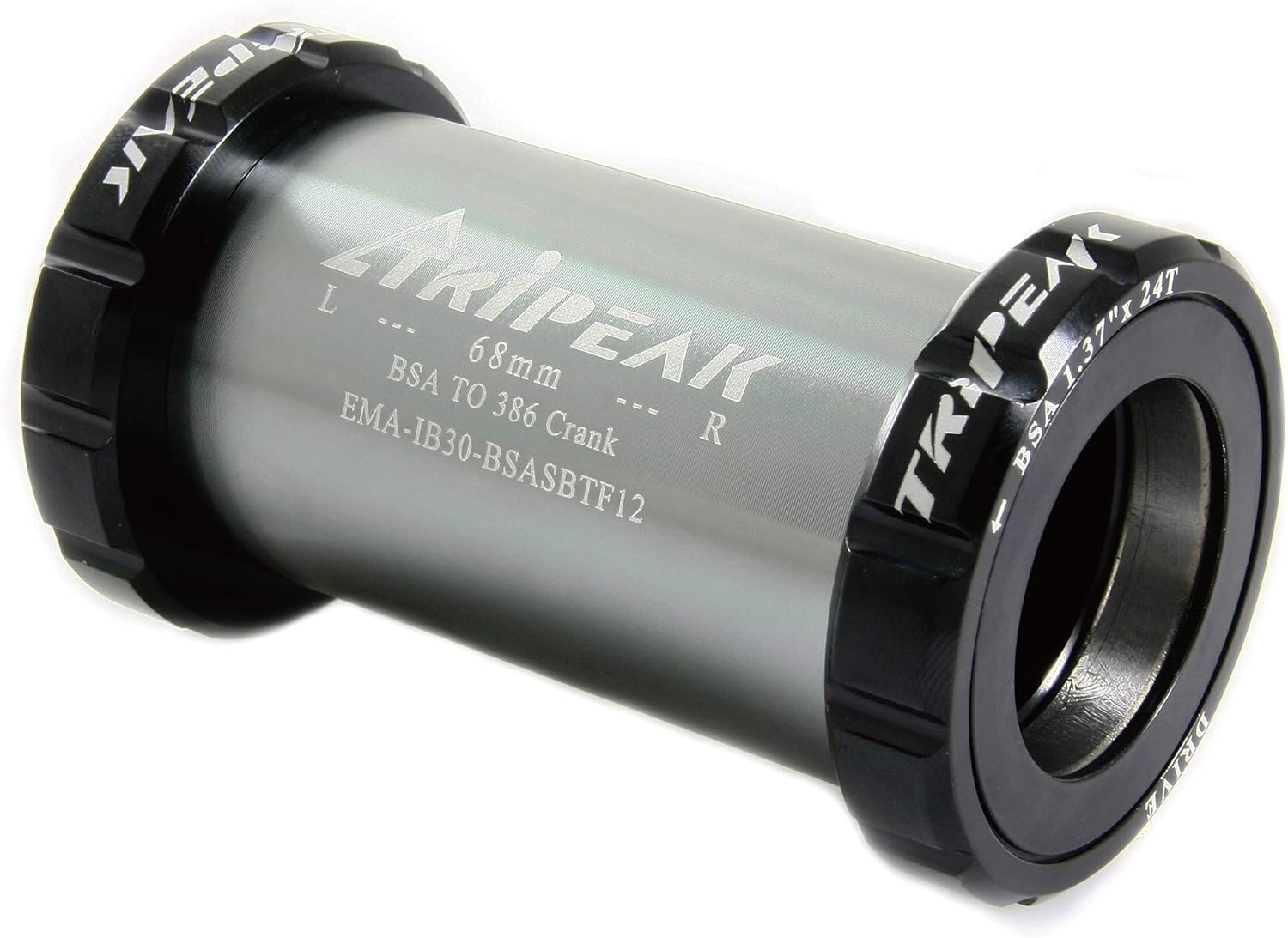 Amazon TRiPEAK BSA ロードスレッドBB スピンドル用 30mm ローター3D+クランク用 (スチールベアリング/ブラック