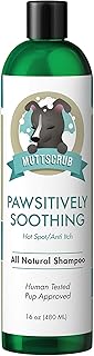 MUTTSCRUB Pawsitively Soothing Anti Itch Shampoo for Dogs - Dog Shampoo for Hot Spots, Allergies, Mange, Soothing Shampoo Wash