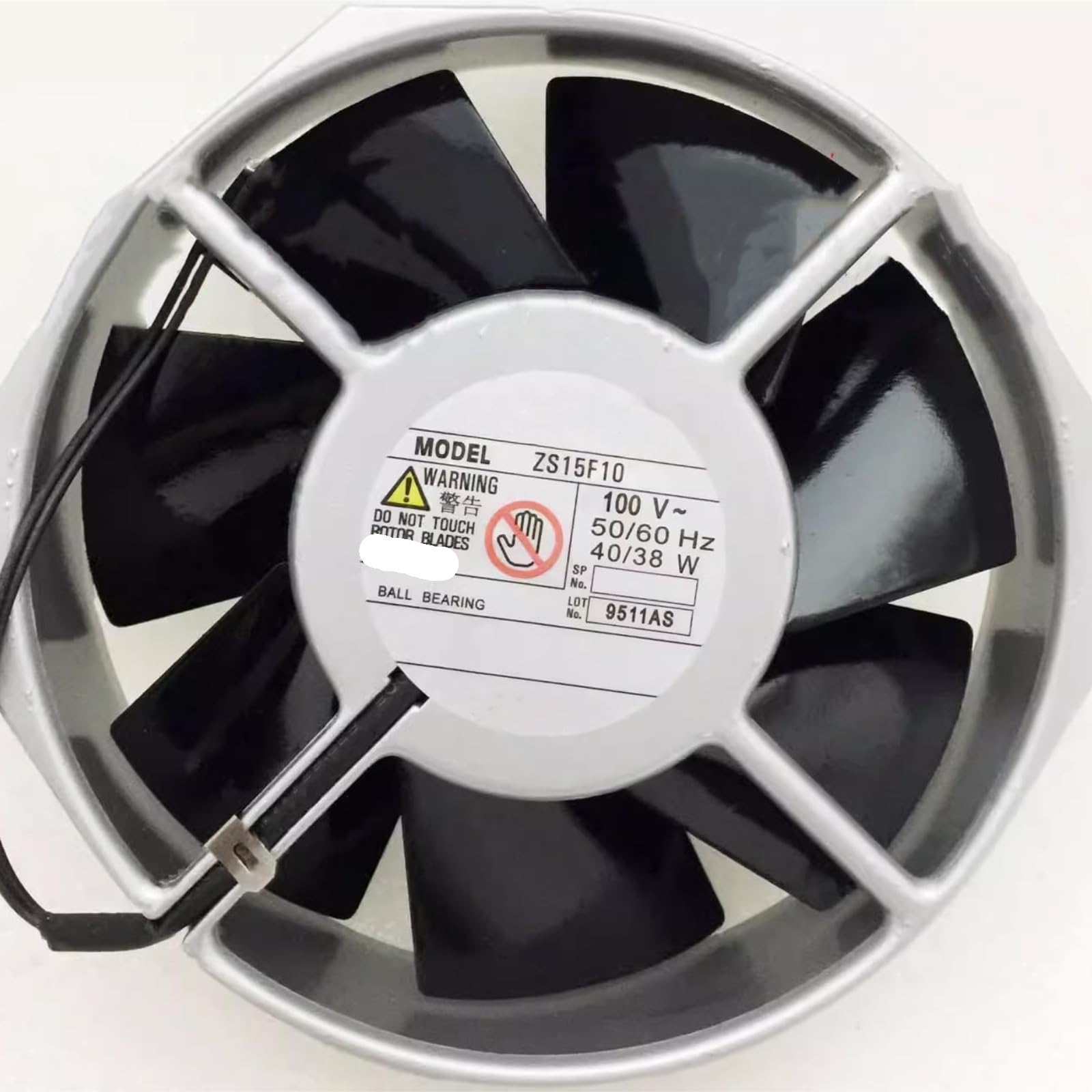 ZS15F10 AC100V 40/38W 17255 172mm Ventilateur De Refroidissement En Métal À Deux Fils