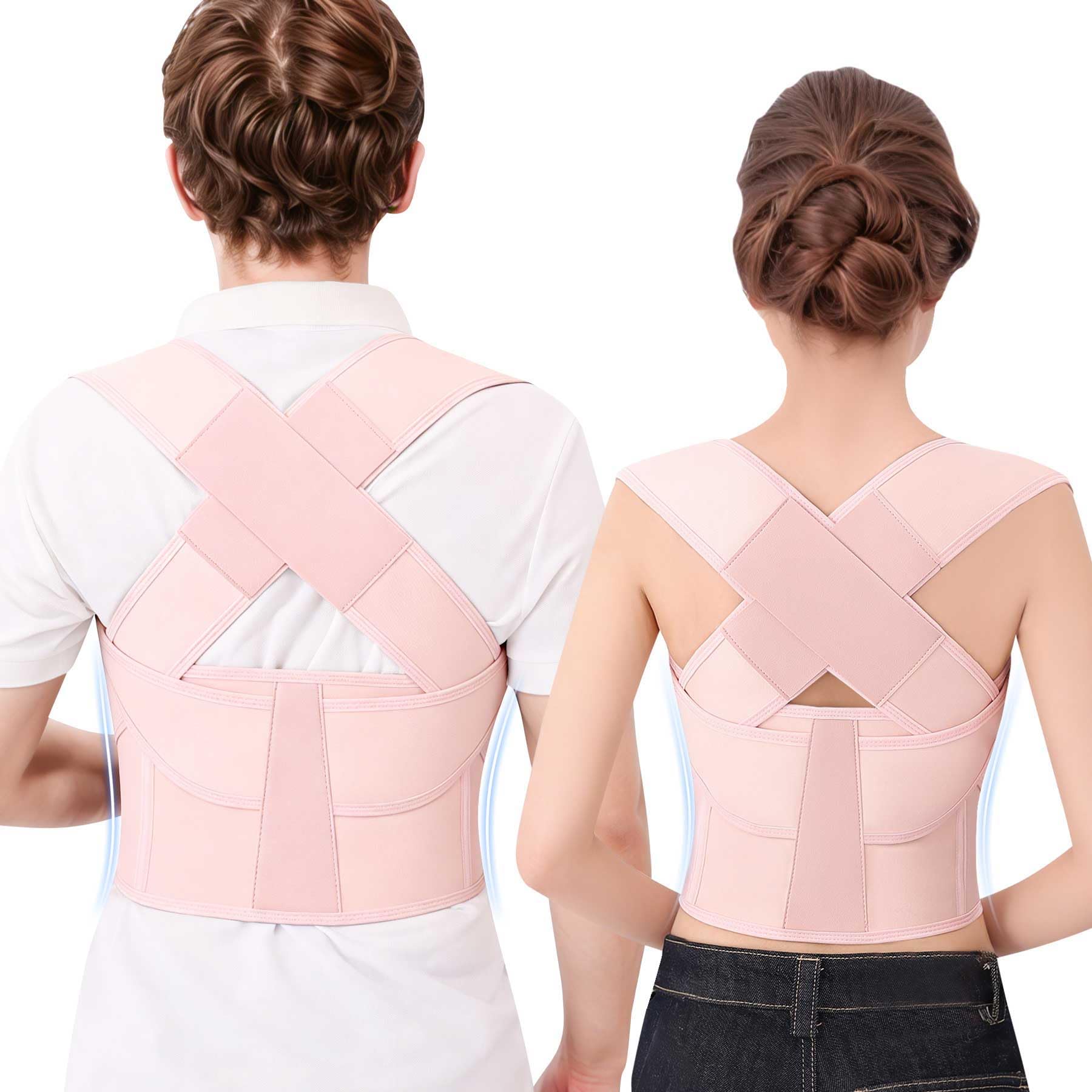 Posture Corrector for Women and Men Plus Size Full Back Support Brace Straightener Scoliosis Spine Upper Back Pain