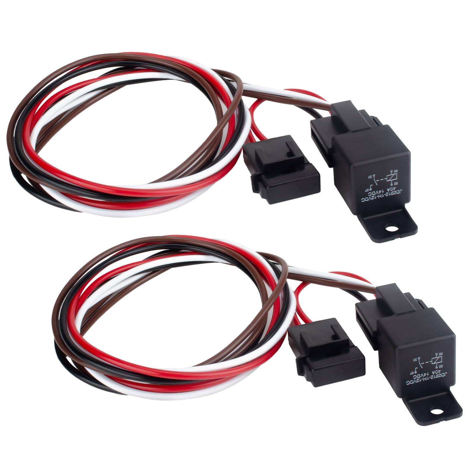2 PCS Electric Fan Relay Kit