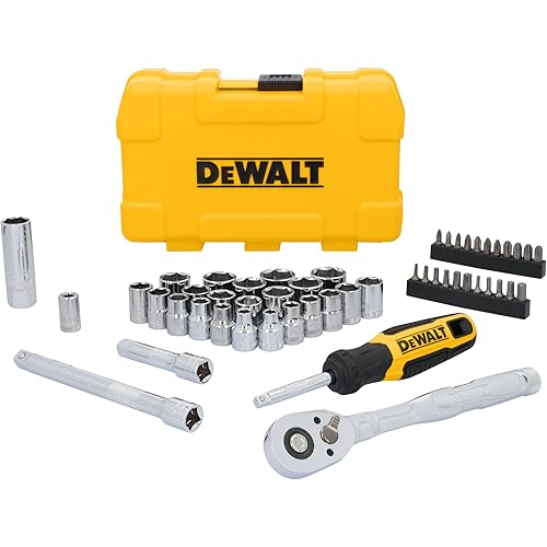 DEWALT Mechanics Tool Set, 3/8" Drive, 50 Piece (DWMT45423)