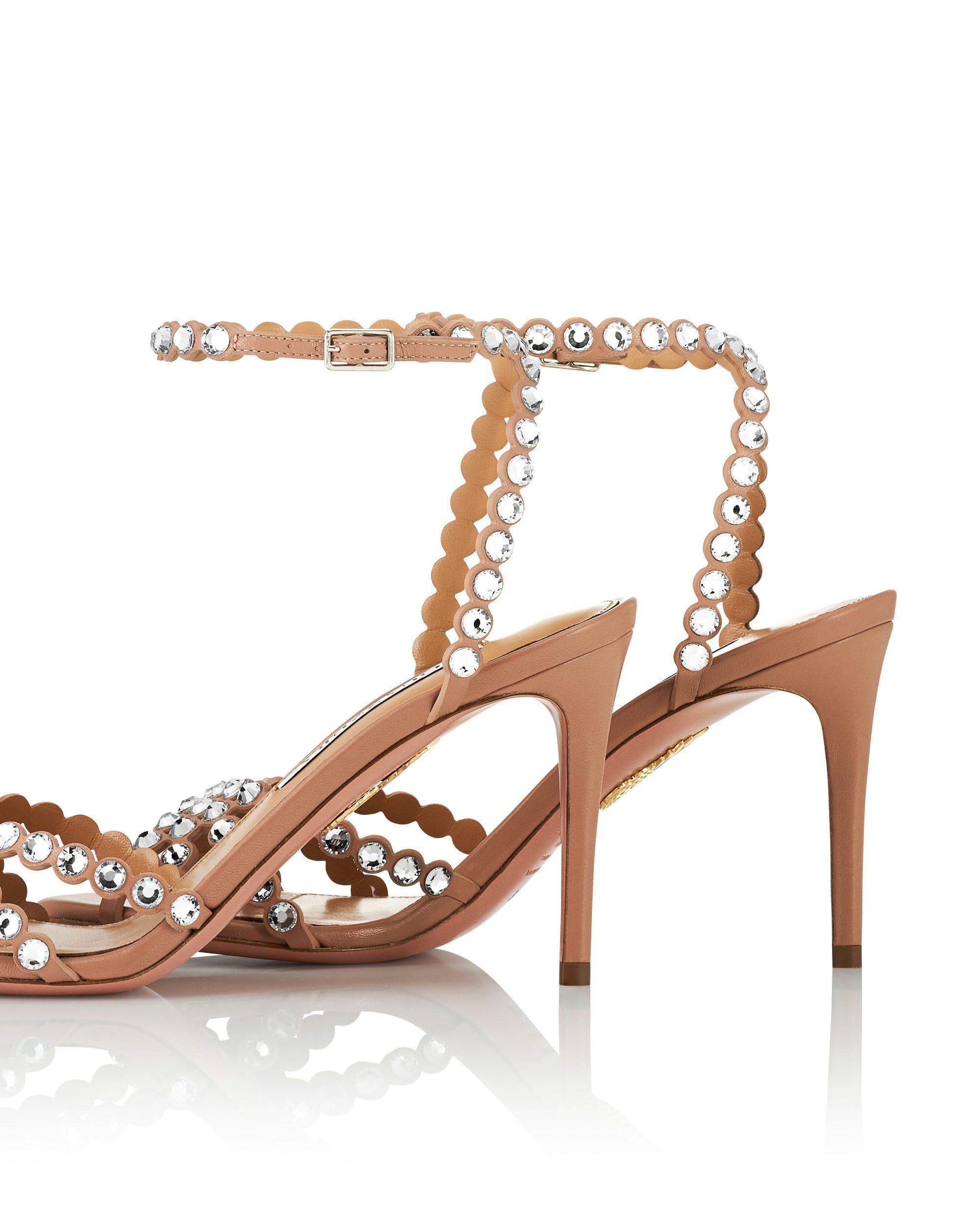 Aquazzura Tequila Sandal 85: IT 40.5 (US 10.5) Powder Pink