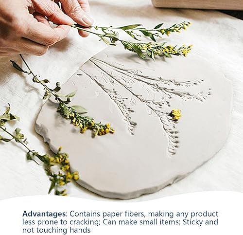 Miniatura 3 de REALART Arcilla seca al aire para adultos (cubo de 5 libras blanco) Herramientas de arcilla seca al aire