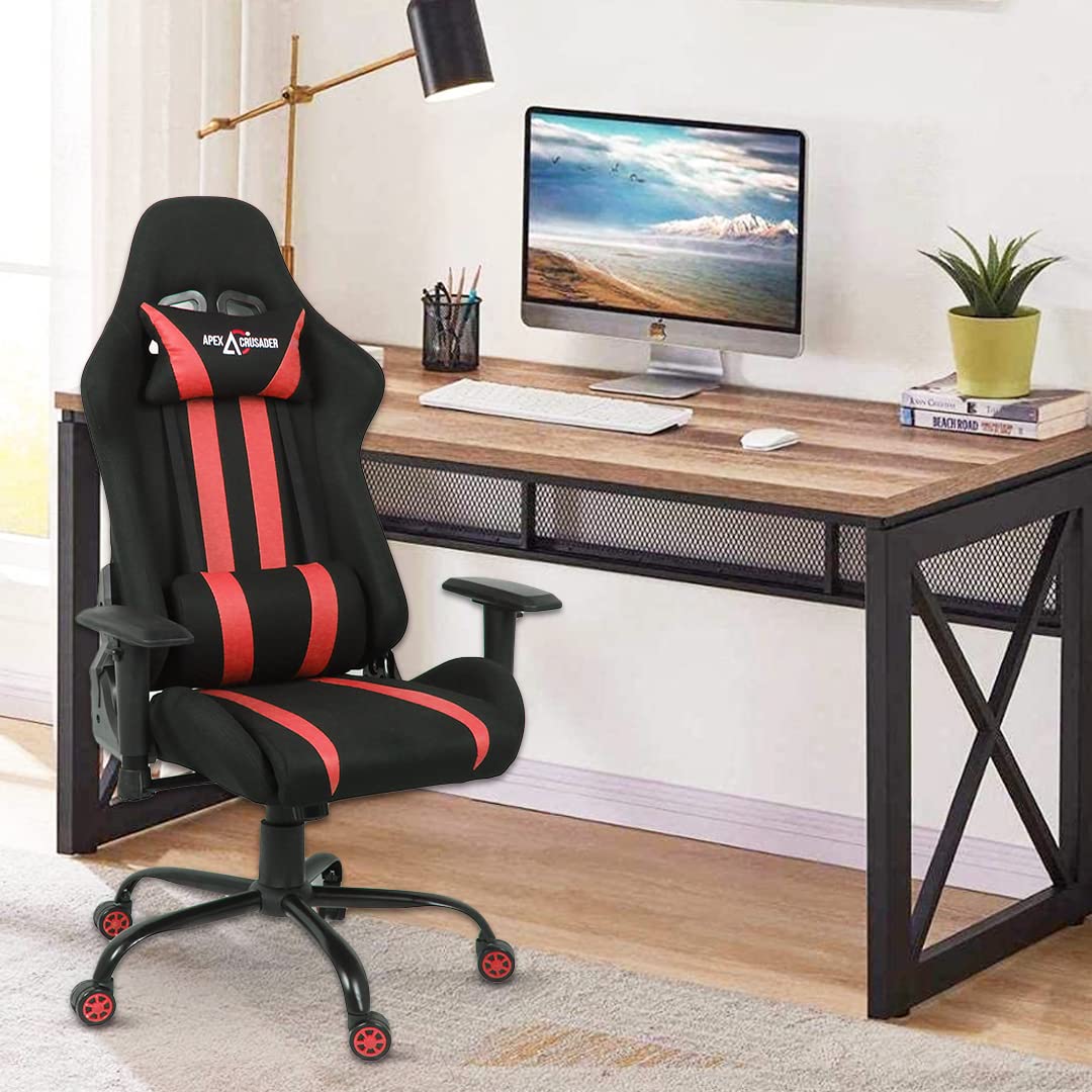 SAVYA HOME Apex Crusader X Gaming Chair | Chair for Office Work at Home, Recliner Chair, Study Chair | Leatherette Computer Chair, Red (B0BVQJC9QR) Amazon Price History, Amazon Price Tracker