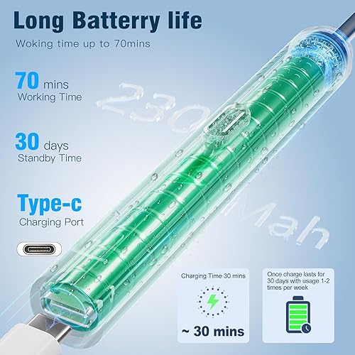 Miniatura 5 de vasdaren Eliminación de cera de oídos, limpiador de oídos con cámara con 1296P, kit de eliminación de cera de oídos con 9 juegos de orejas y 8