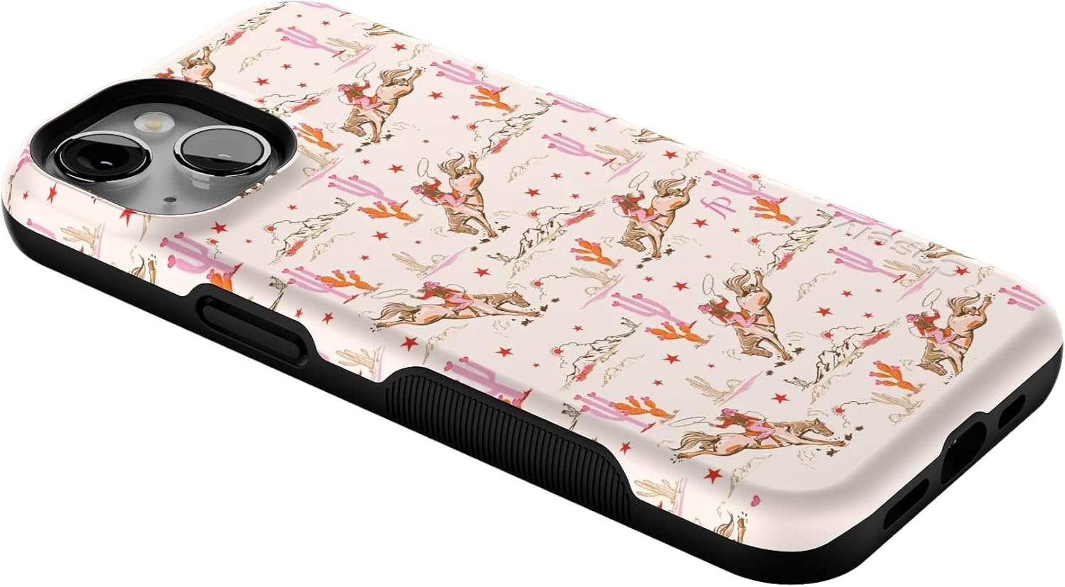 Casely iPhone 14 Case | Cowgirl Canyon | FashionPass x Casely | Bold Protective Design | Compatible with MagSafe