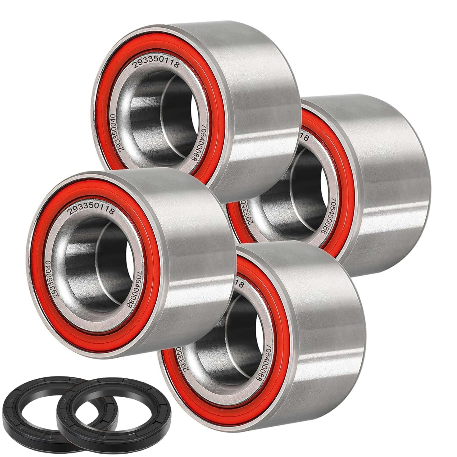 Lot de 4 roulements de roue compatibles avec Can-Am Defender/Commander/Maverick/Outlander/Renegade Remplace # 293350040, 705400088, 293350118
