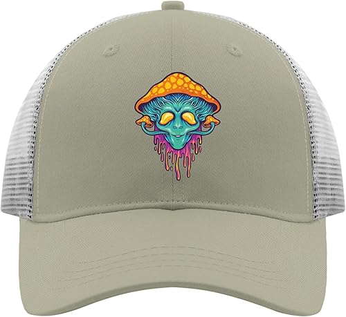 Miniatura 10 de devor Gorra de béisbol con diseño de hongos mágicos para papá, sombreros para hombres, con gráficos y ajustables