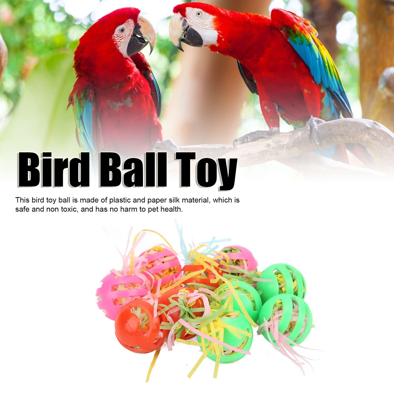 Cyrank 10Pcs Bird Ball Toy - Image 2