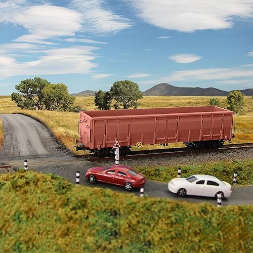 Miniatura 3 de Evemodel Coche de góndola del lado alto de la escala de 2pcs HO 187 vagones ferroviarios Rollong Stock Container Carriage 187 Coche de carga