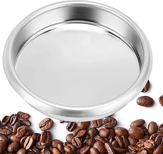 Blind Basket, 54mm Coffee Machine Backflush Insert Filter, Stainless Steel Blind Filter Basket, Lightweight Backflush Insert Accessories Compatible with 8 Series 870
