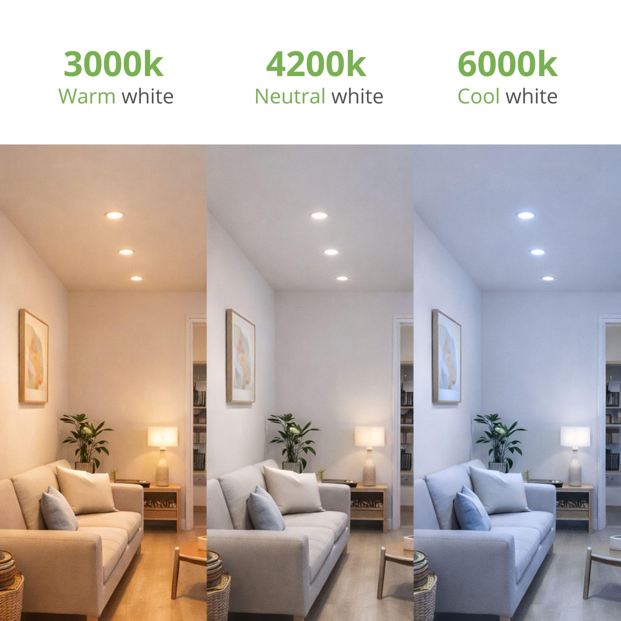 JANDEI - Packung mit 30 GU10 LED-Lampen 7W (50W äquivalent), Kaltweiß 6000K, 650 Lumen, Energiesparlampen, nicht dimmbar, für Haus, Büro, Geschäft