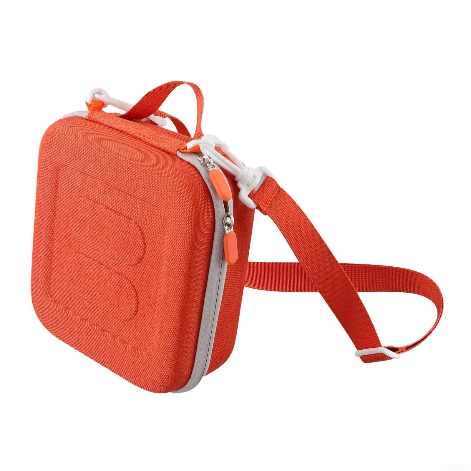 Étui de voyage avec protection EVA et sangle réglable pour Yoto Mini édition 2024 Sécurité et portabilité pour accessoires audio (Orange)