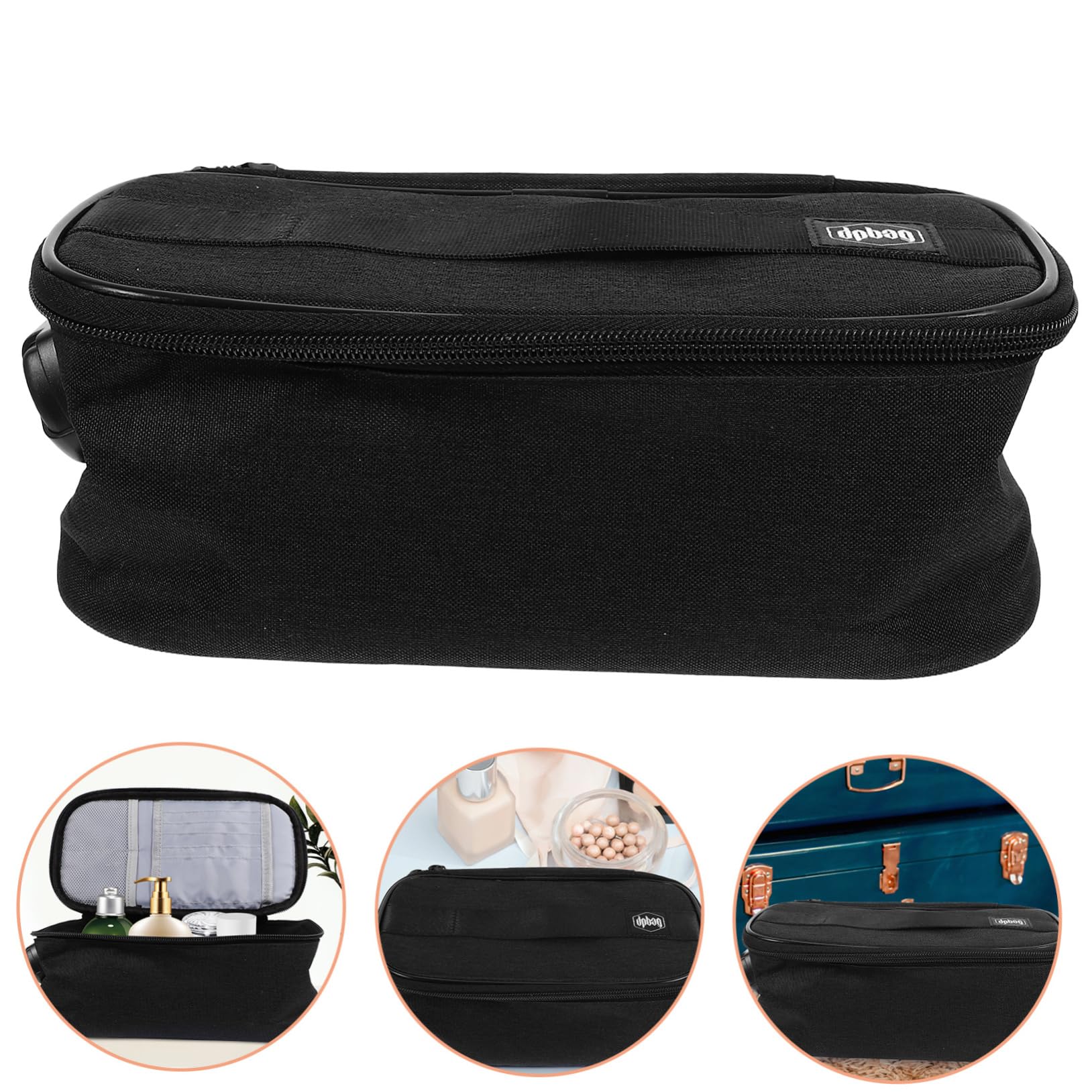 COLLBATH Trousse De Rangement De Voyage à Compartiments Multiples Trousse De Maquillage Portable pour Cosmétiques Organisateur De Voyage pour Articles Divers Pochette De Rangement Et