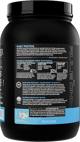 Miniatura 3 de Rule 1 Proteína de Suero  Proteína 24g de Acción Rápida de Todas las Fuentes de Suero con EAAs y BCAAs Naturalmente Presentes para Recuperación de