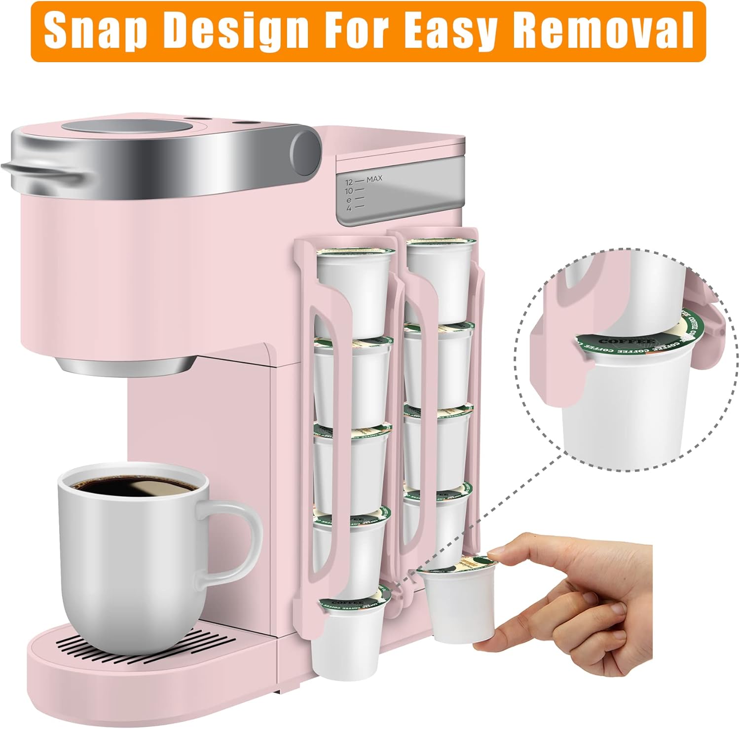 Buy YEMOTTS Kcup Coffee Pods Holder, Pod Holder for K Cups Side Mount