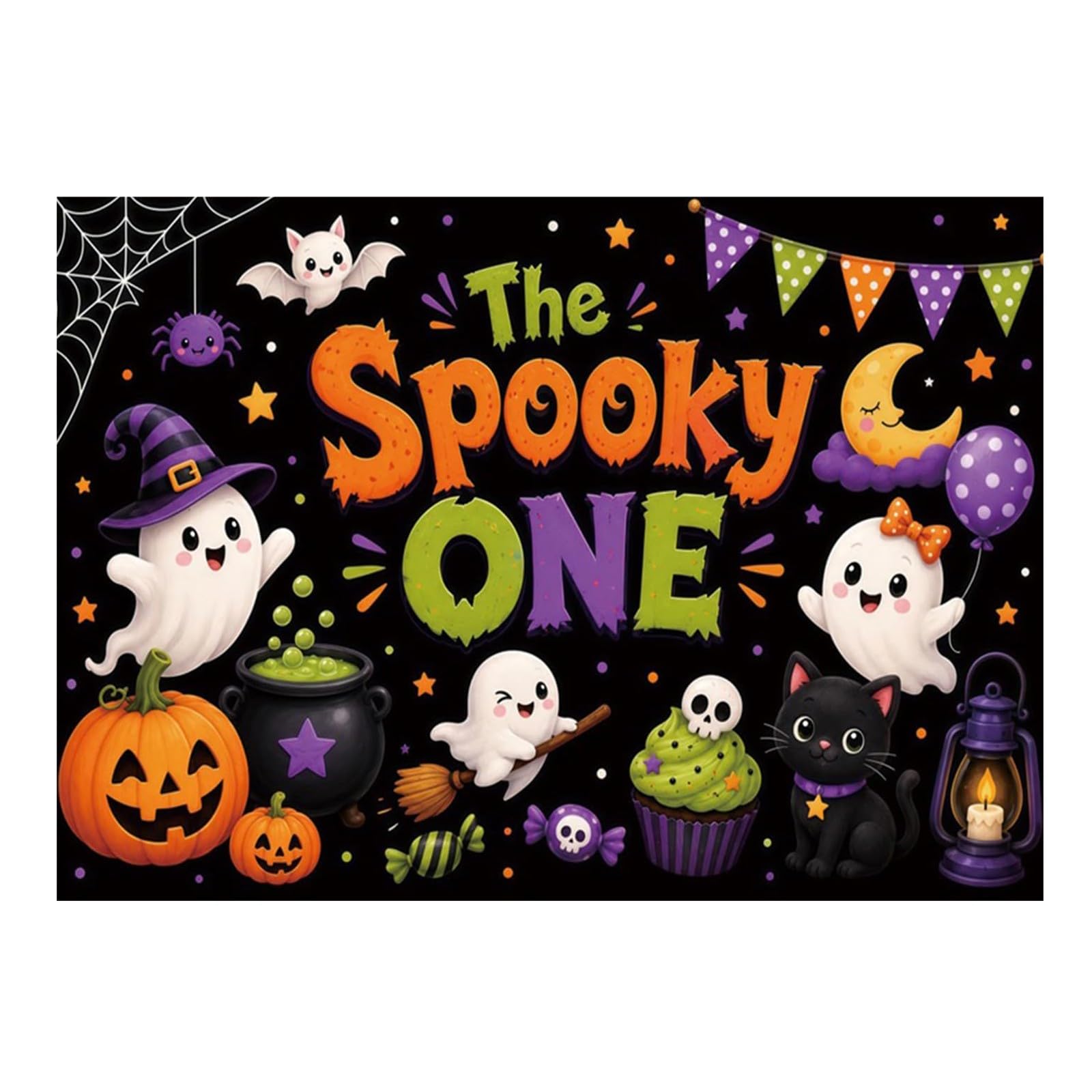 Cartel de felicitación de Halloween para garaje, letrero grande para exteriores, adorno de fiesta de temporada para el hogar, patio, vinilo resistente, fácil de colgar, saludar truco o tratadores