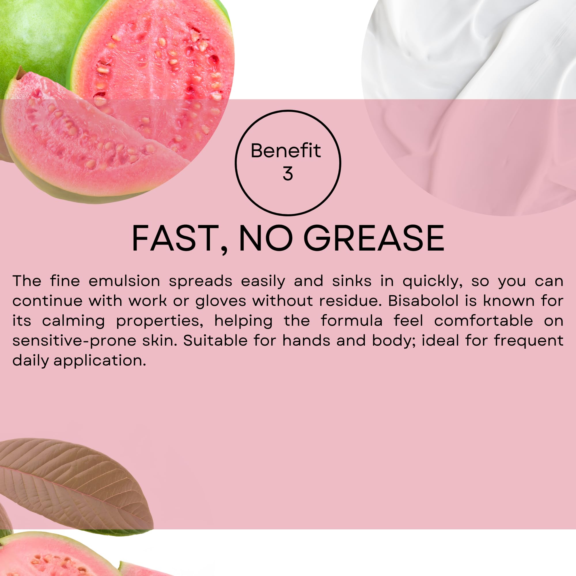 SNB Professional Crema Mani Guava 500 ml Formato Famiglia 91% Naturale | Crema mani alla guava formato famiglia da 500 ml, 91% naturale: idrata le pelli molto secche con karité, jojoba e urea
