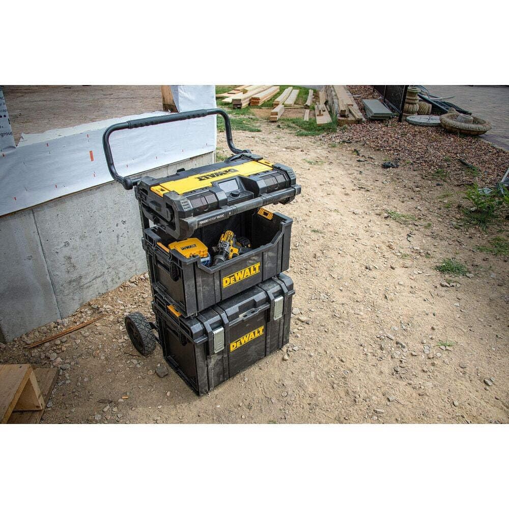 DeWalt Tough System Radio Ds280 Unità Radio Caricabatteria Xr, Am/Fm/Dab, Ip54, Carica Usb