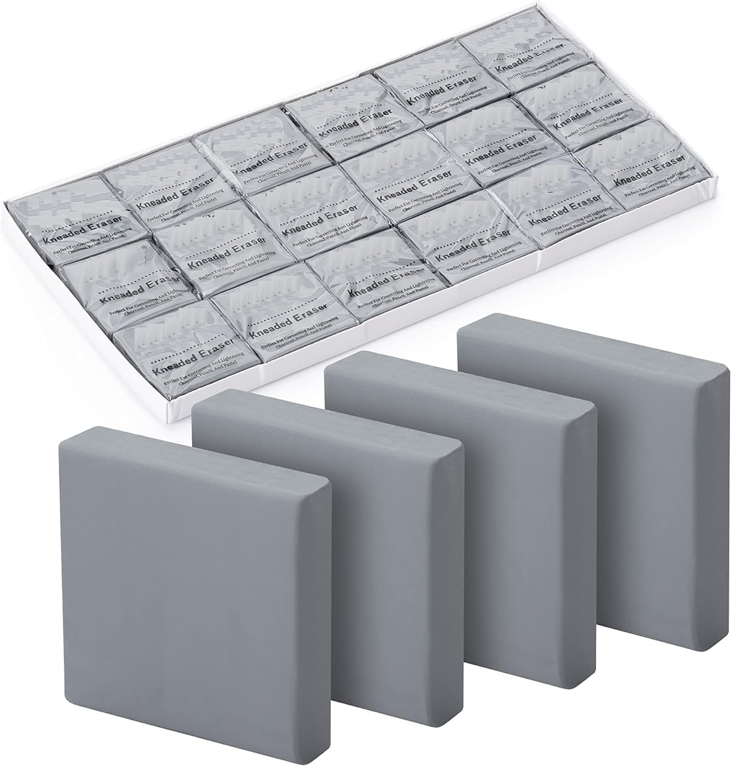 Kneaded Eraser, Gray, Kneaded Erasers for Artists, Gum Eraser, Art Eraser, Kneadable Erasers, Moldable Eraser, Art Erasers for Drawing, Artist Eraser, Drawing Erasers, Art Gum Eraser (6)