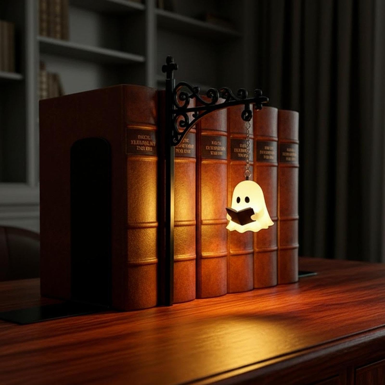 Ghost Bookshelf Lantern
