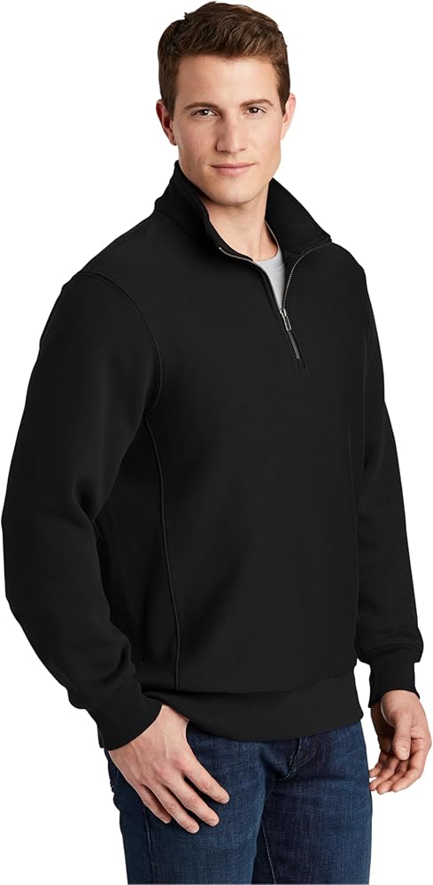 SPORT-TEK Unisex Super Heavyweight Quarter Zip Pullover Sweatshirt