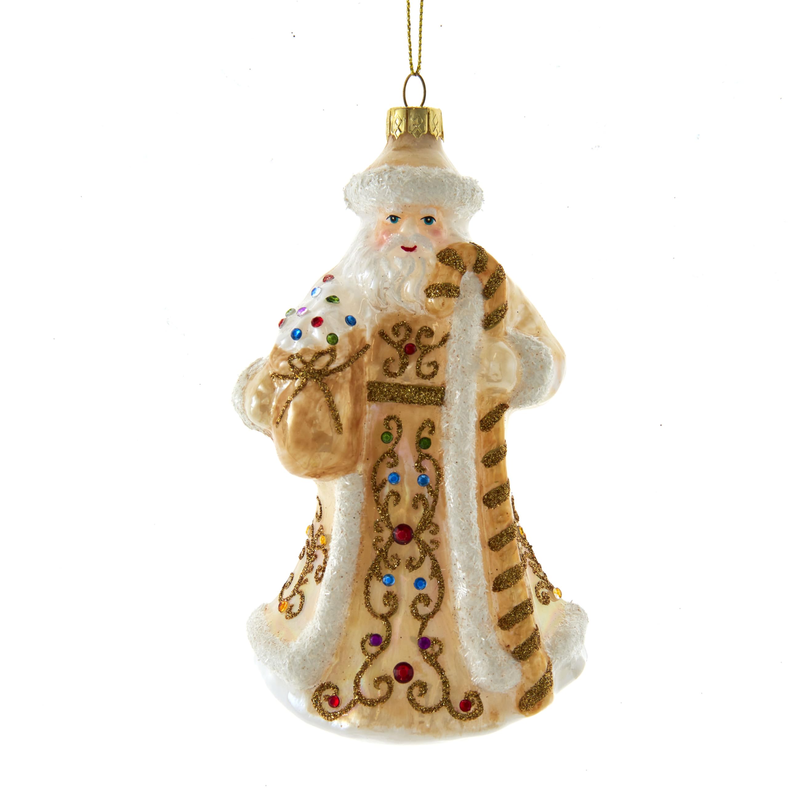 Copos de nieve rojos Kurt S. Adler de 12 cm con 3 variantes de diseño navideño