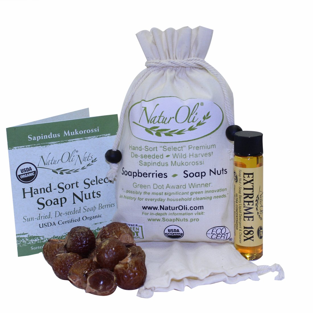 NaturOli Soap Nuts/Soap Berries 4oz organic (60 loads