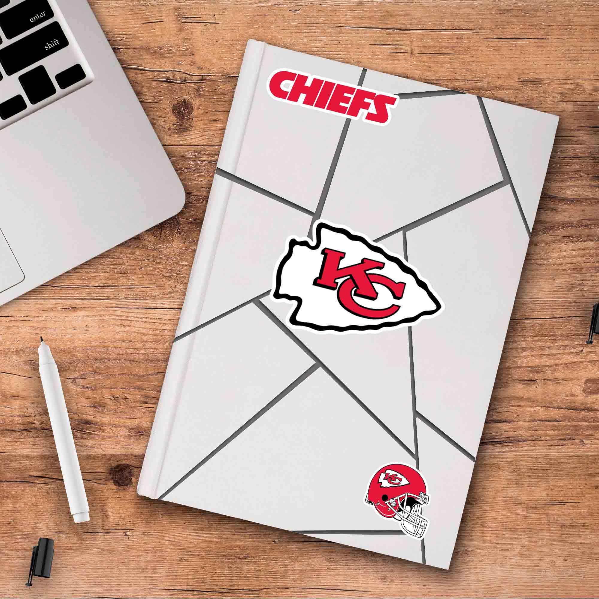 NFL Kansas City Chiefs Team Decal, 3-Pack