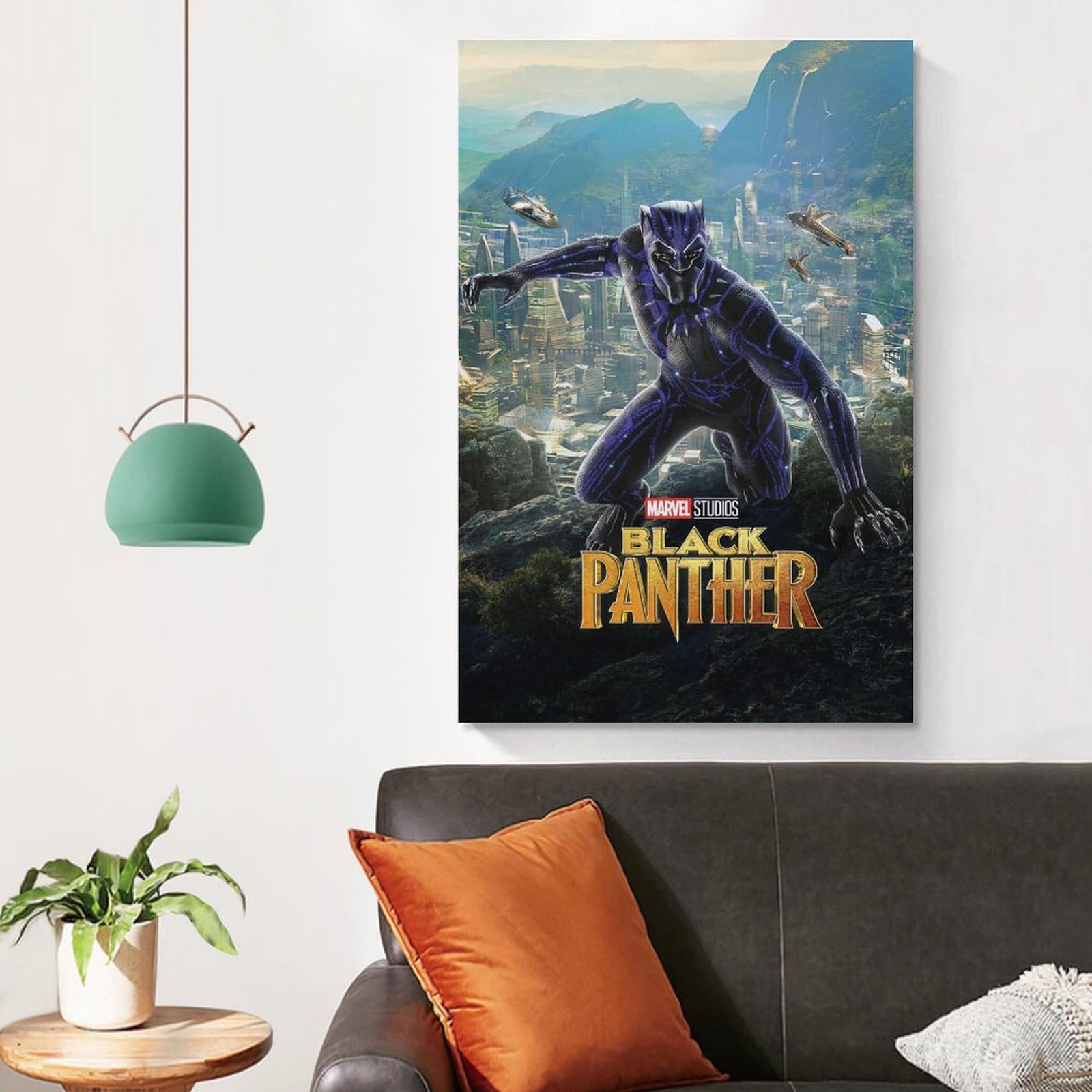 Amazon.co.jp: 映画ポスター ブラックパンサー キャンバスアート