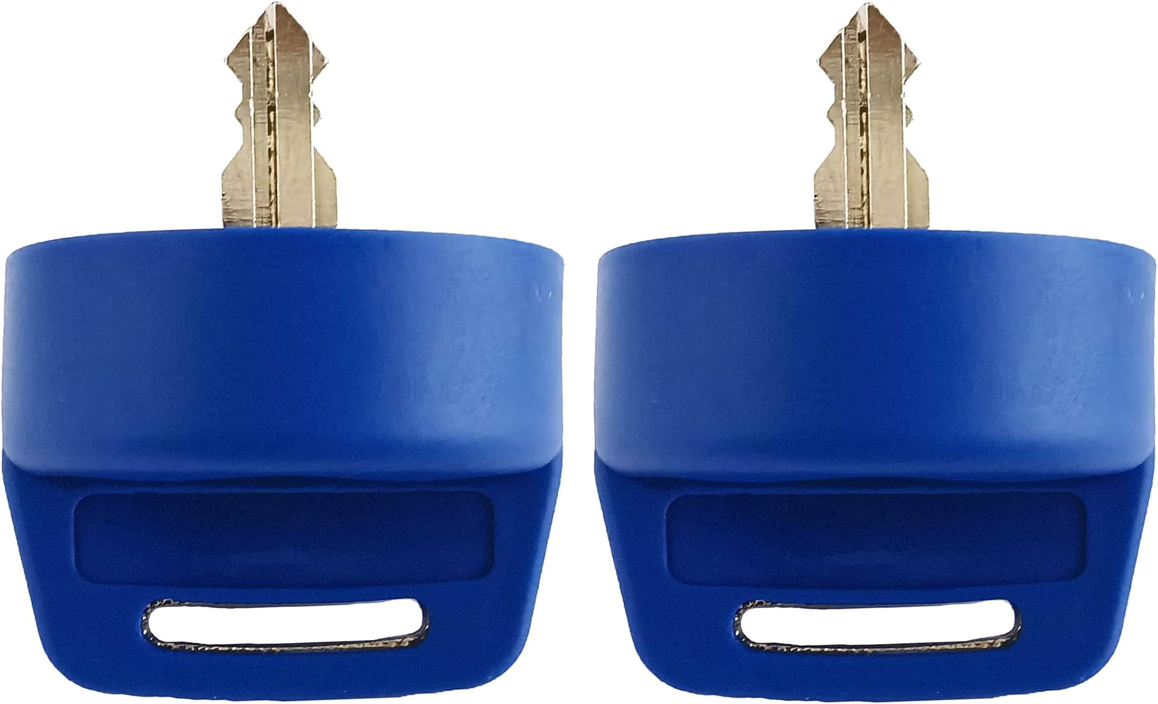 DVPARTS 2X Ignition Switch Key Cover Compatible with Polaris General Ranger Sportsman Quad RZR 570 800 900 XP1000 Yamaha G9 G14 G16 G22 G29 Golf Cart Key (Blue)