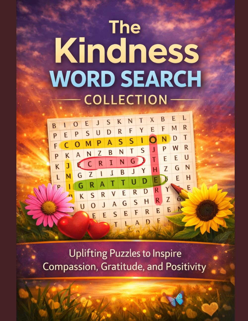 The Kindness Word Search Collection: Uplifting Puzzles to Inspire Compassion, Gratitude, and Positivity