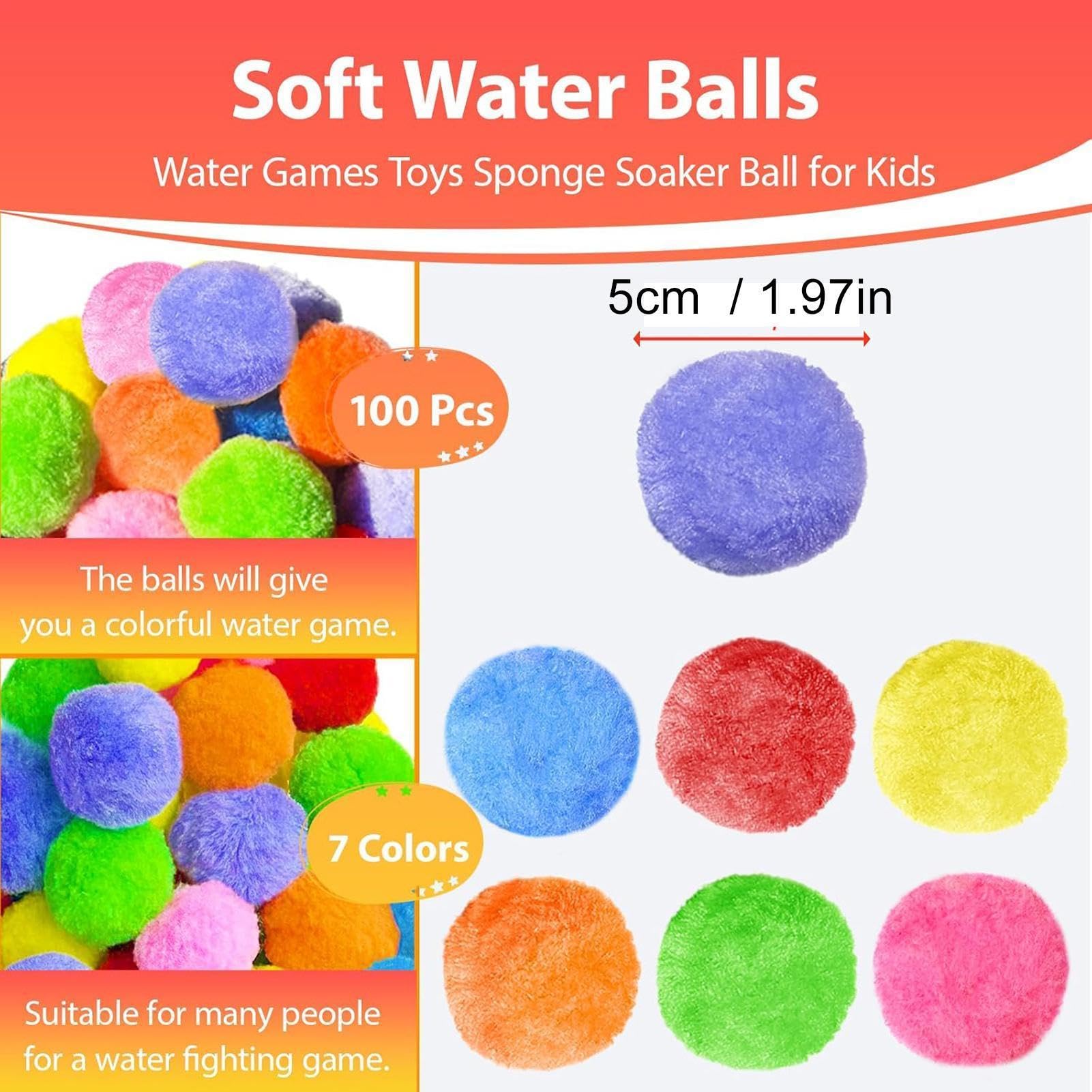 Bolas Splash Reutilizables | Juguete Agua Exterior-ieur