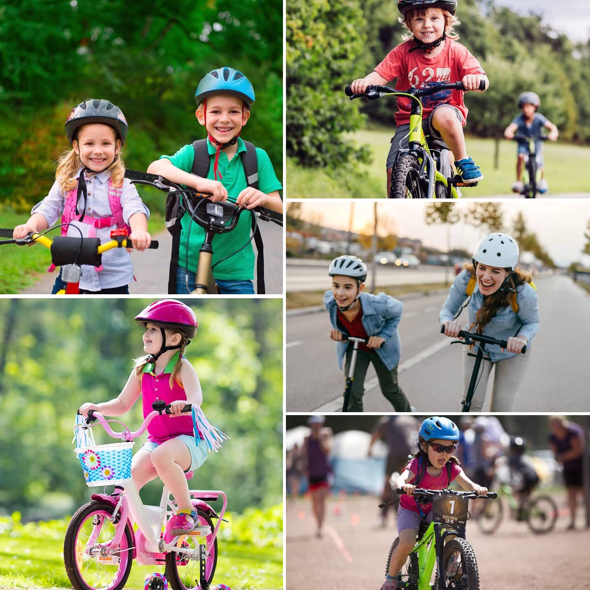 Manopole per manubrio morbide per bici per bambini Copri maniglia in gomma, manopole per manubrio per bicicletta per scooter triciclo bici per bambini