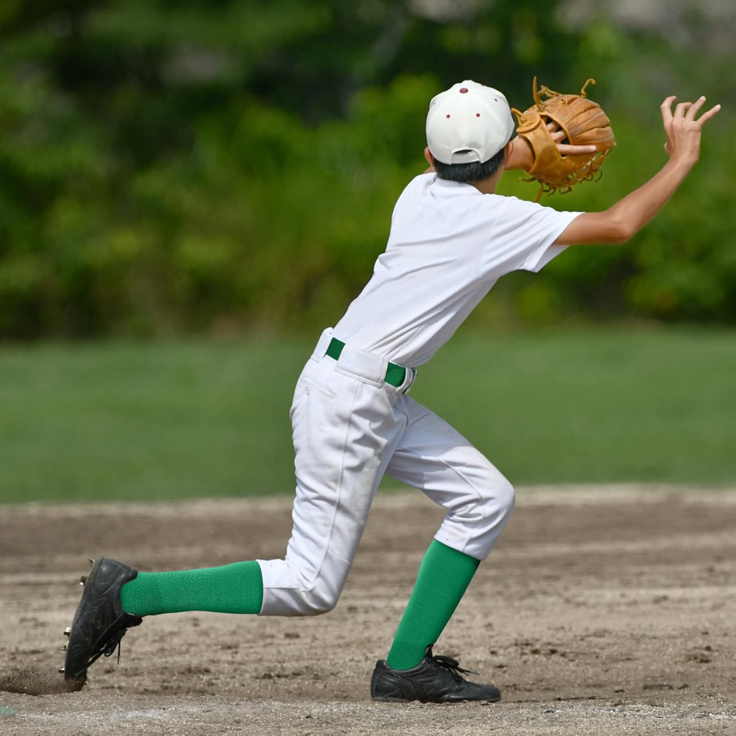 Haysandy Baseball or Softball Sock and Belt Combo Set 3 Football Baseball Socks with Softball Belt for Youth Boys Kids