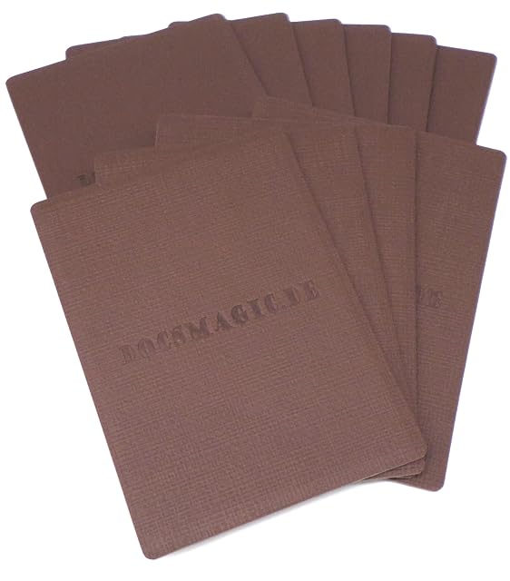 docsmagic.de 10 Premium Deck Divider for Storage Flip Tray Box Brown