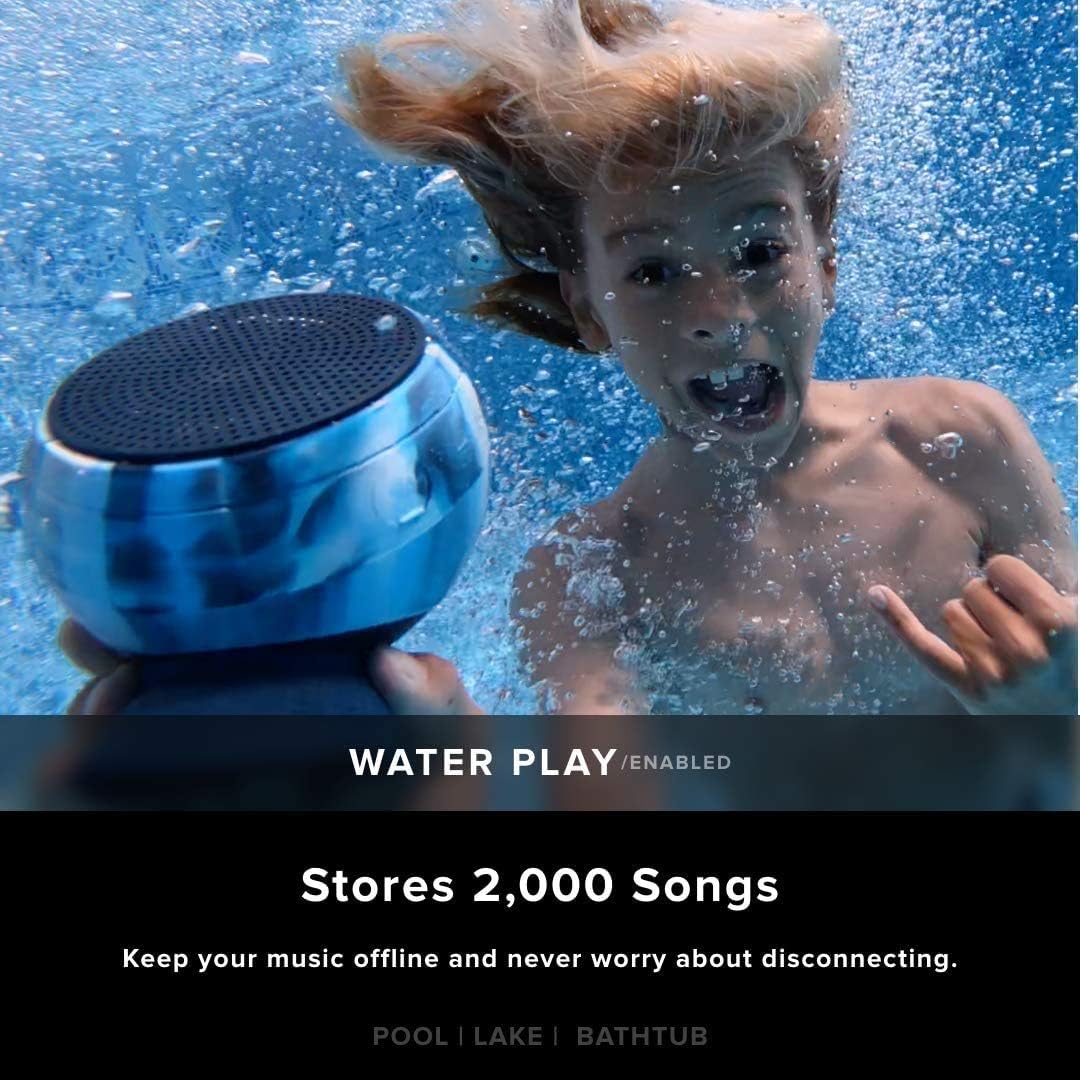 Limited Discount Speaqua - Waterproof, Floatable, Loud, Bluetooth Speaker - Dual Pairing for Surround Sound - Removable Suction - Barnacle Vibe 2.0 (Manta Ray Black)