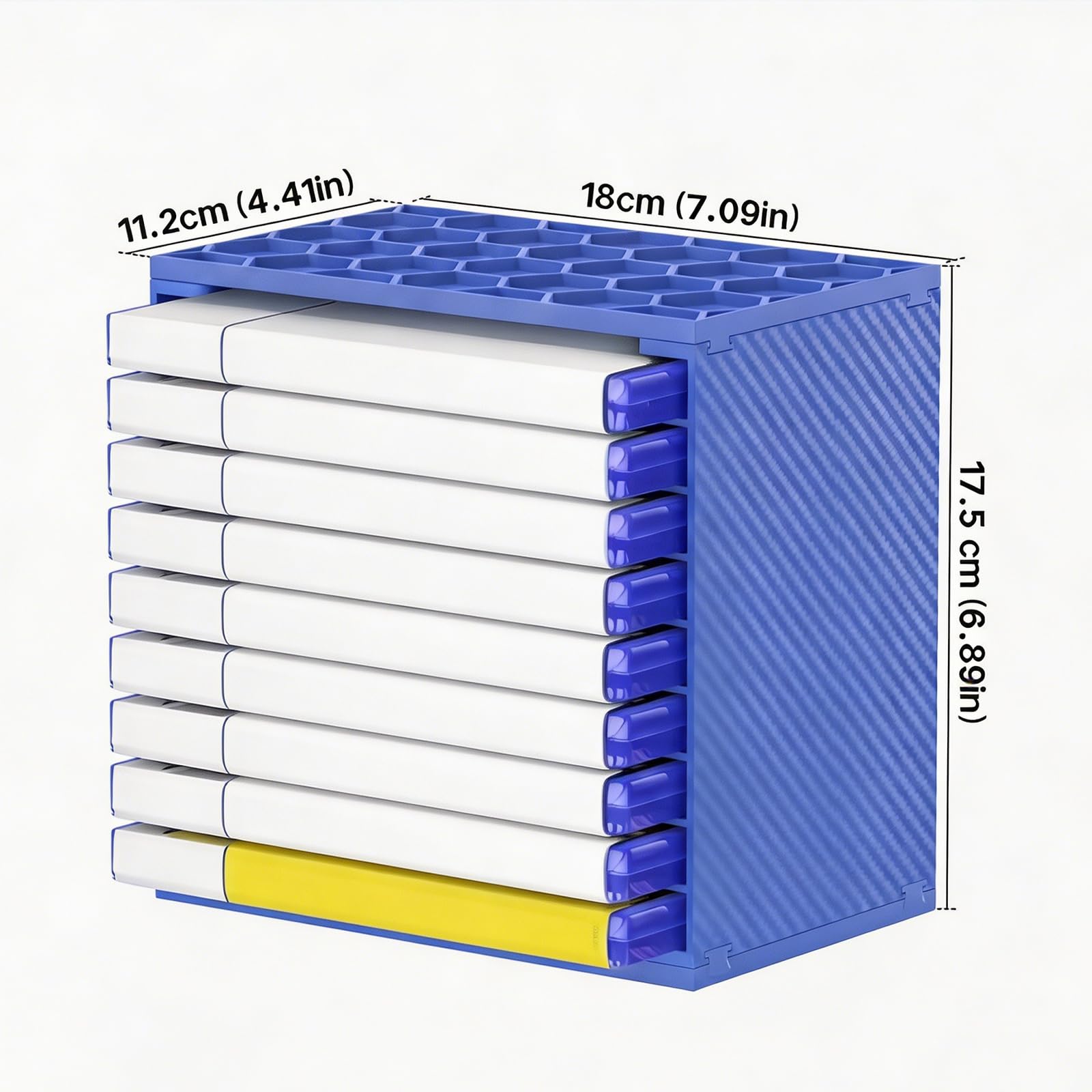 Game Disc Case Storage Rack, 3 Piece Stackable Set for 27 Cases, Open Front Vertical Display for P5 Gaming Setup and En