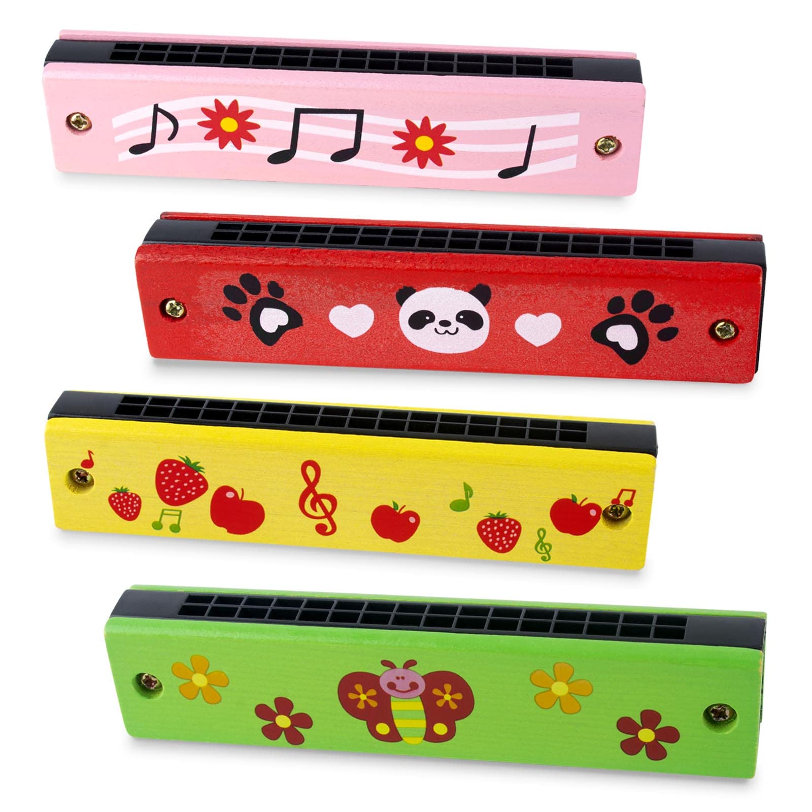 Harmonica 16 Trous En Bois Pour Enfants Et Débutants - Apprentissage Musique - Cadeau Ludique