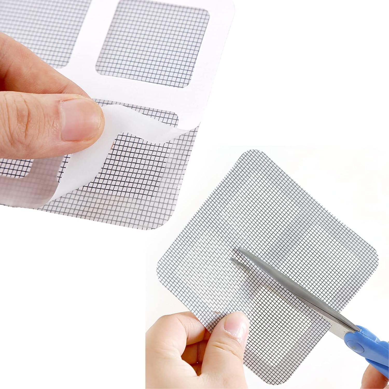 COOFANDY Window Screen Repair Patches, 10 pcs Door Window Screen Repair Stickers Mesh Repair for Repair Holes Self-Adhesive Screen Net Anti-Mosquito 2