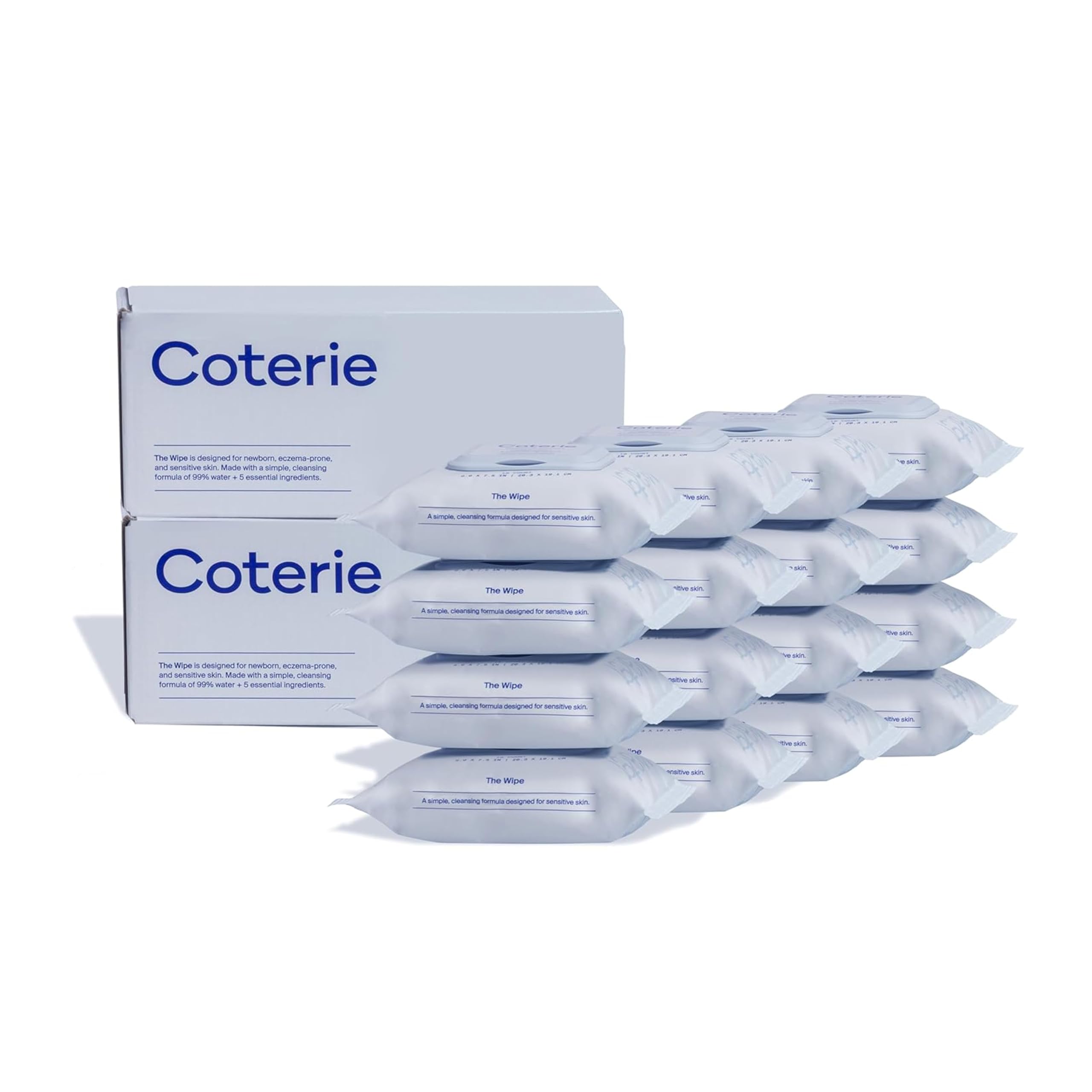 Amazon.com: Coterie Baby Wipes for Sensitive Skin, Plant-Based and