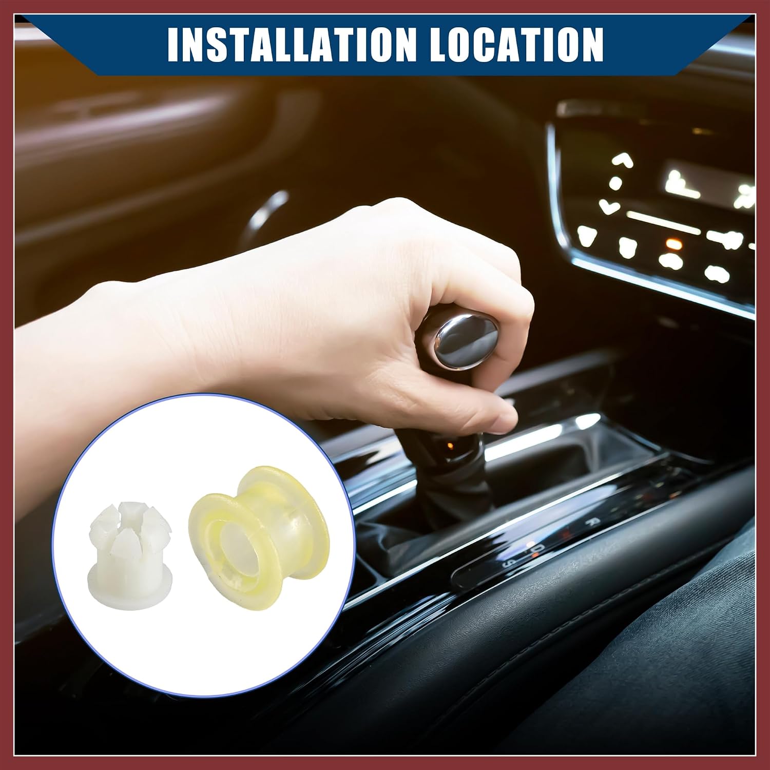 NO.1K0711049CA/1K0711265 MT Gearbox Shifter Cable End Saver Bushing Set for VW Beetle Jetta Golf for Audi/Manual Trans Shift Lever Trambulator Kit/Durable / 1 Set Replace Parts